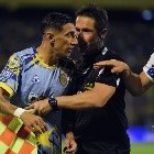El palazo de Di María a Tevez tras el empate contra Talleres: 