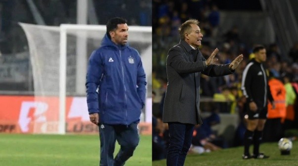 El picante cruce entre Holan y Tevez en Rosario Central vs. Talleres