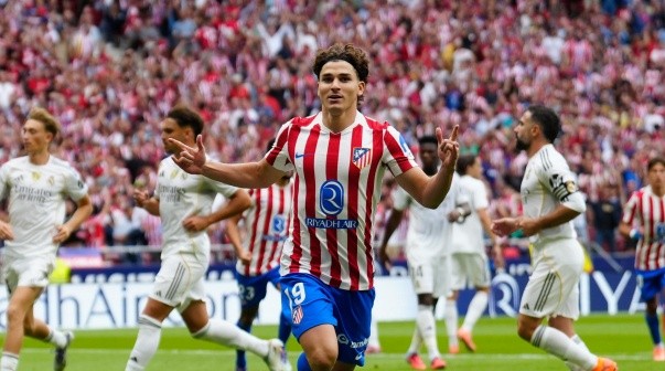 Clasicazo entre Atlético y Real Madrid, con dos goles de Julián Álvarez y sin Mastantuono