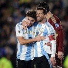 Lionel Messi y Julian ALvarez. Argentina vs Venezuela. Eliminatorias Mundial USA 2026