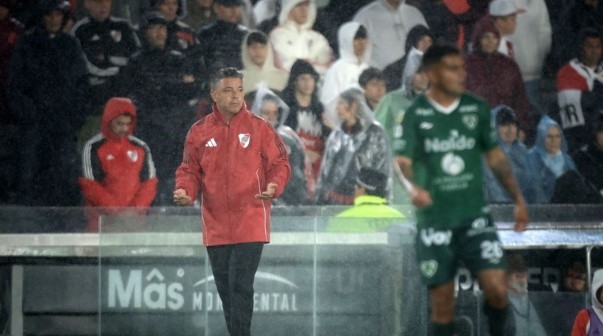La reacción de Gallardo al error de Armani en el gol de Sarmianto ante River