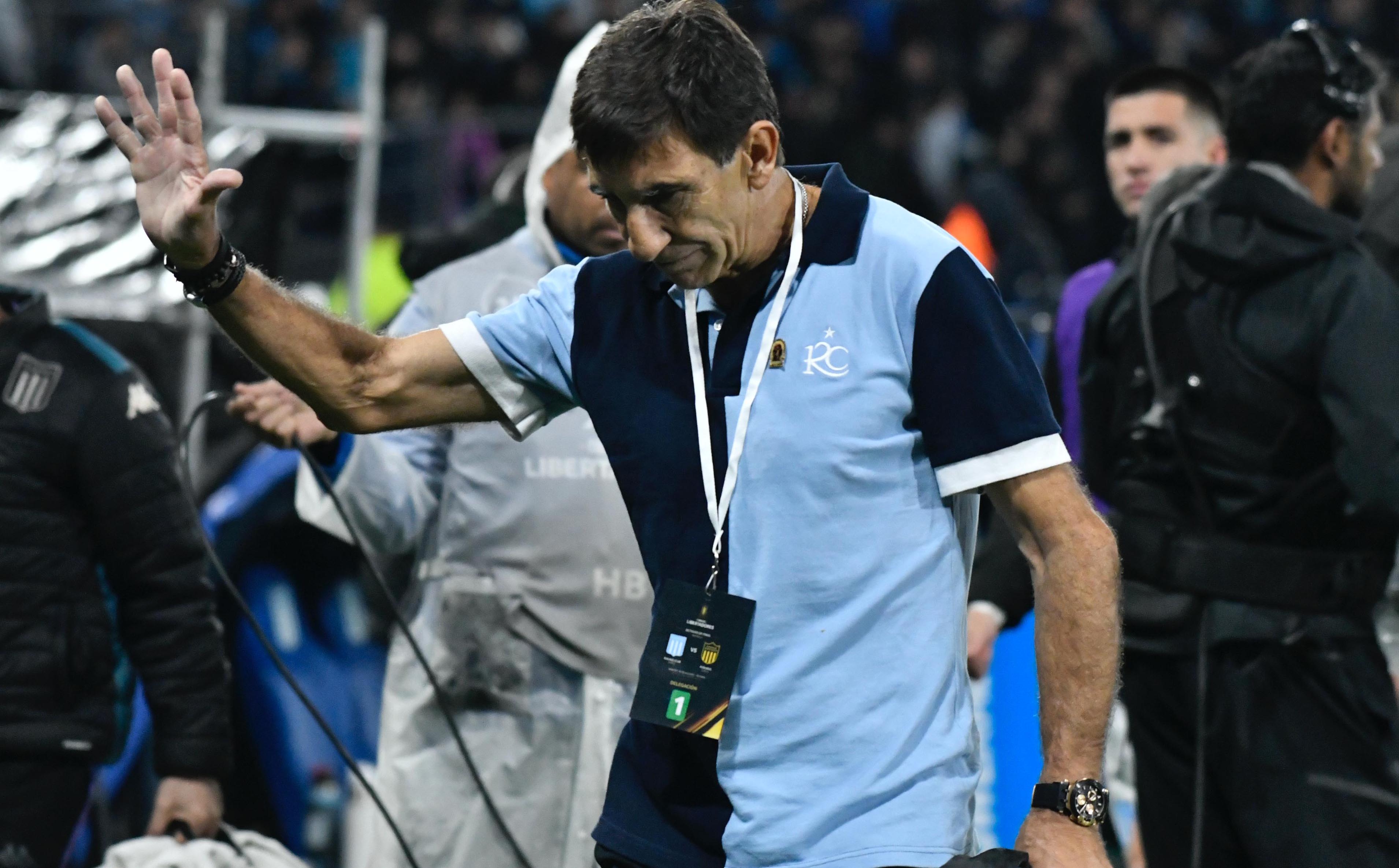 La queja de Gustavo Costas tras la clasificación de Racing ante Peñarol: 