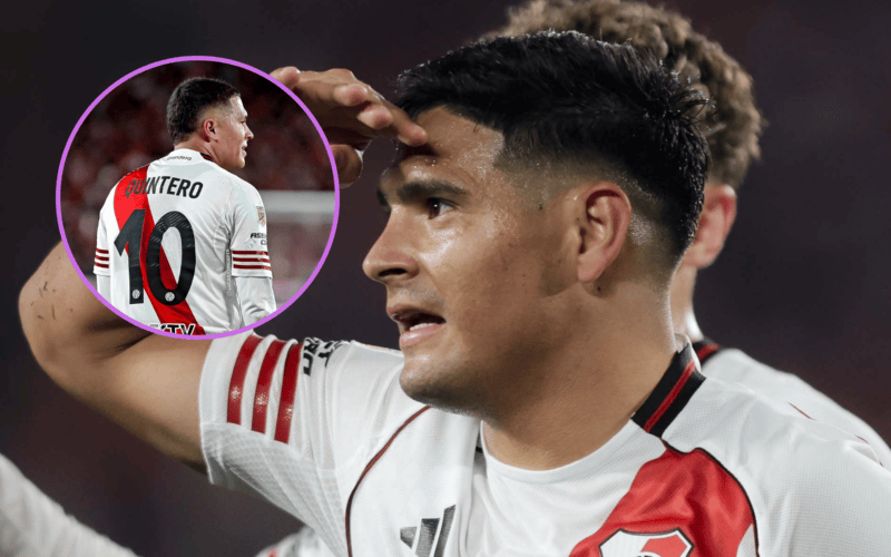 El fuerte reproche de Juanfer Quintero a Maxi Salas en River vs Talleres 