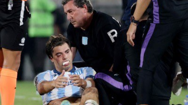 Se confirmó cuándo volvería Santi Sosa en Racing tras el codazo de Marcos Rojo: 