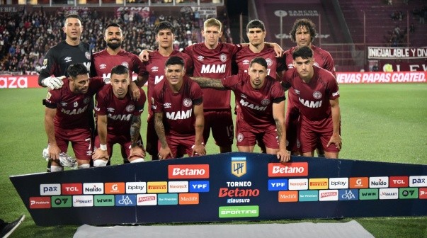 Formacion de Lanus Lanus vs Godoy Cruz. Fecha 13 Torneo Clausura Liga Profesional.