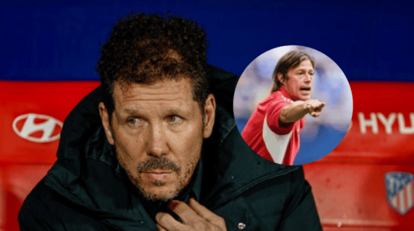 Simeone le apuntó a Almeyda tras la victoria del Atlético Madrid: 