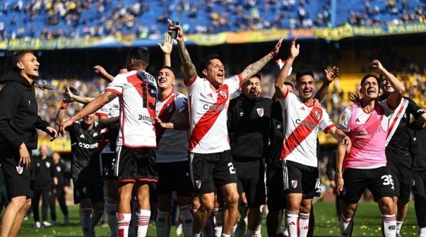 En River calentaron el Superclásico: 