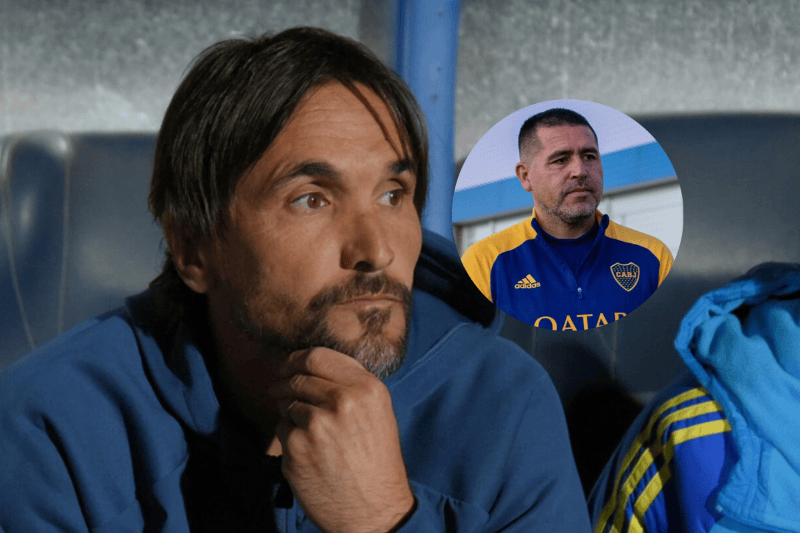 Diego Martínez le apuntó a Riquelme en Boca 
