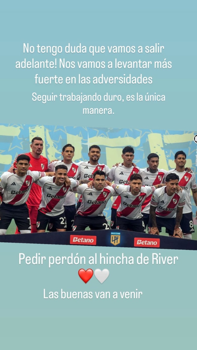 El mensaje de Maxi Salas a la gente de River tras la dura caída con Boca&nbsp;