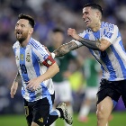 Lionel Messi y Enzo Fernandez. Argentina vs Bolivia. Eliminatoria Sudamericana Copa del Mundo 2026. 15/10/2024. Fotobaires