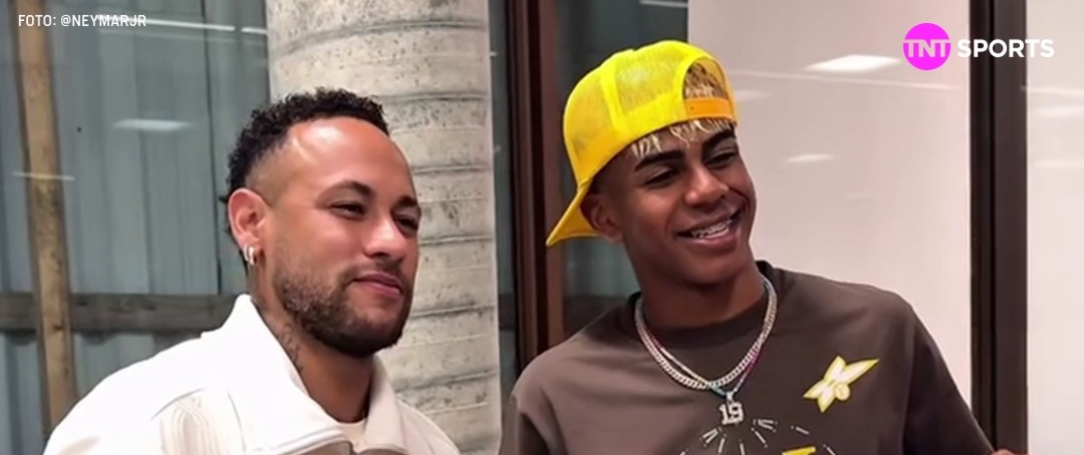 Neymar y Lamine Yamal