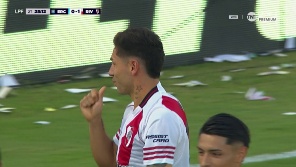 Cachete convirtió de penal para adelantar al Millonario en Córdoba