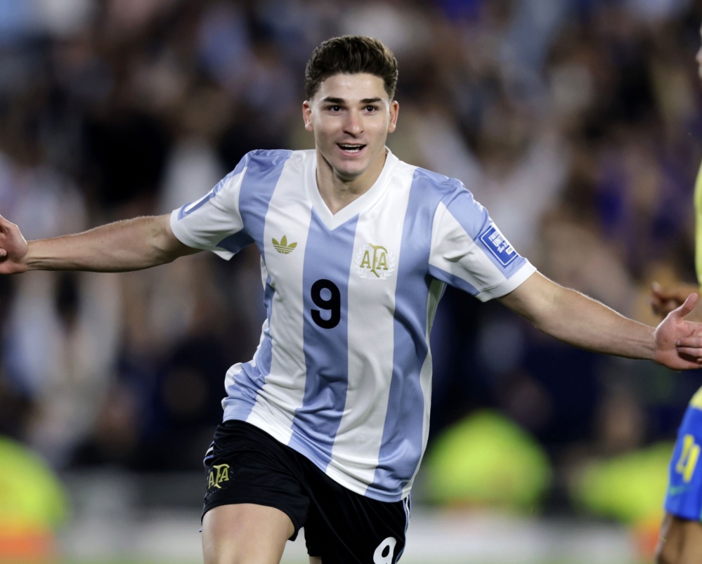 Julián Álvarez. Argentina vs Brasil. Eliminatorias Copa del Mundo 2026. Fotobaires 25/3/2025