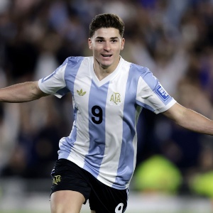 Julián Álvarez. Argentina vs Brasil. Eliminatorias Copa del Mundo 2026. Fotobaires 25/3/2025