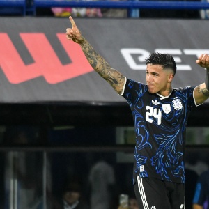 Enzo Fernandez. Amistoso Selección Argentina vs Mauritania.