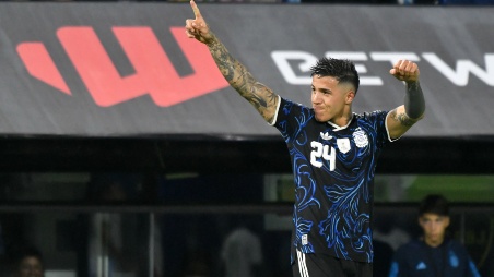 Enzo Fernandez. Amistoso Selección Argentina vs Mauritania.