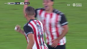 Sobre el cierre del partido en el Cilindro, apareció el defensor y puso el 1-1. 