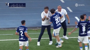 El delantero apareció y sentenció el empate en Brasil. 