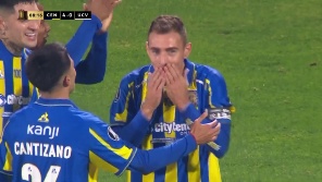 El delantero apareció y marcó su primer gol desde su regreso. 