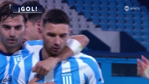 Festejo con furia del goleador.