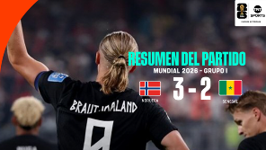 Con doblete de Haaland, el conjunto nórdico venció 3-2 a Senegal. 
