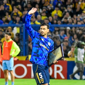 Leandro Paredes. Boca vs O'Higgins. Copa Conmebol Sudamericana.