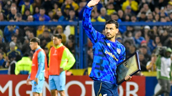 Leandro Paredes. Boca vs O'Higgins. Copa Conmebol Sudamericana.