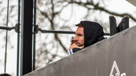 Messi en el partido de Leones FC.