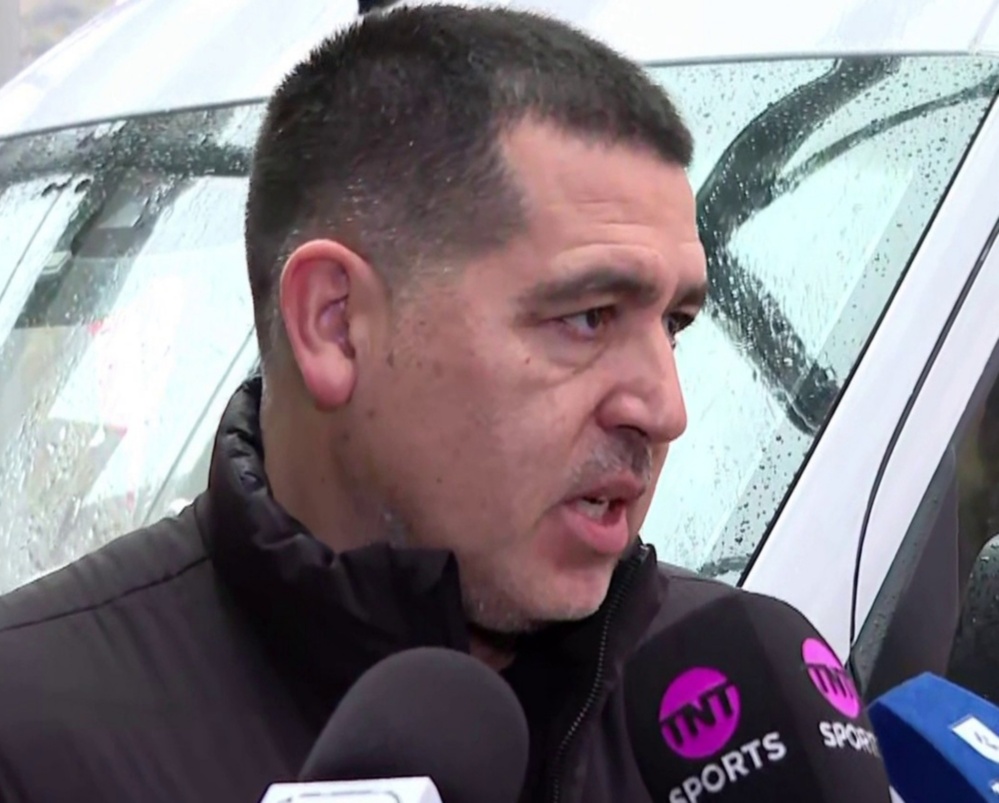 Riquelme hablando en Rancagua luego de la clasificación a octavos de final.