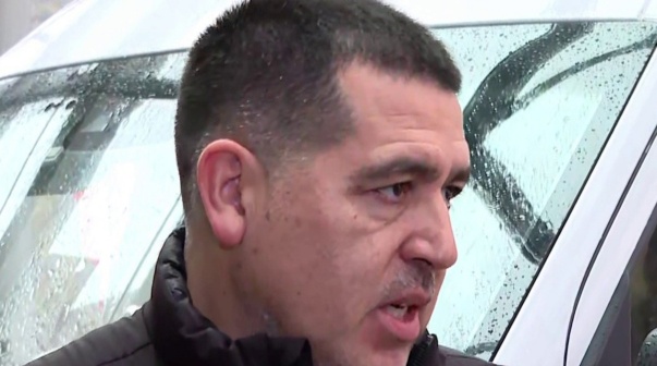 Riquelme hablando en Rancagua luego de la clasificación a octavos de final.