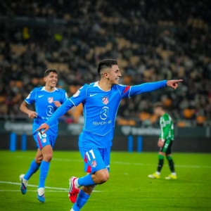 Thiago Almada en el Atlético de Madrid vs. Betis