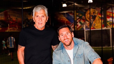 Lionel Messi y su padre