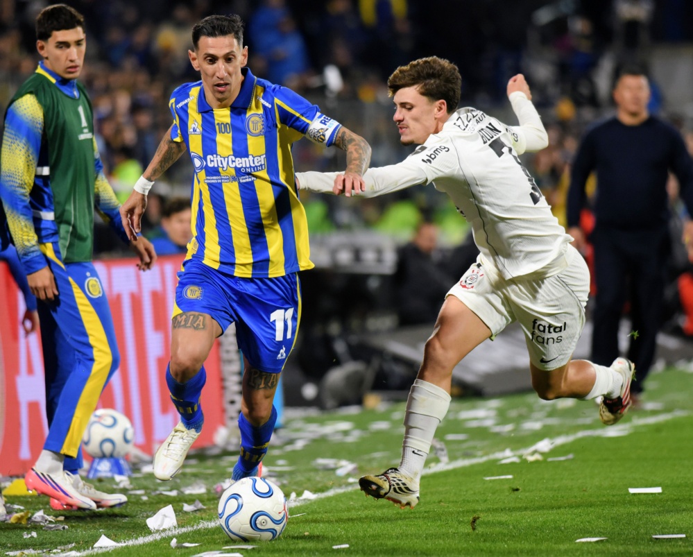 Angel Di Maria. Rosario Central vs Corinthians. Octavos de Final. Copa Conmebol Libertadores.