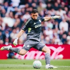 Dibu Martínez en el partido de Aston Villa vs. Sunderland