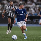 Racing player Martirena Torres, during a match between Botafogo and Racing, valid for the 2026 Copa Sudamericana, at the Nilton Santos stadium, on Wednesday night.