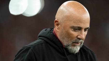 RJ - RIO DE JANEIRO - 08/06/2023 - LIBERTADORES 2023, FLAMENGO X RACING - Jorge Sampaoli tecnico do Flamengo durante partida contra o Racing no estadio Maracana pelo campeonato Libertadores 2023. Foto: Jorge Rodrigues/AGIF