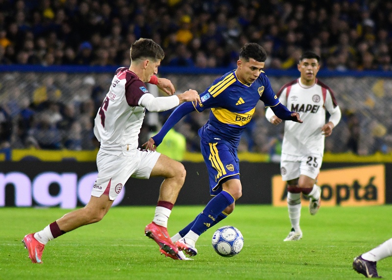 Leonel Flores. Boca vs Lanus. Fecha 7 Torneo Clausura Liga Profesional Argenitna.