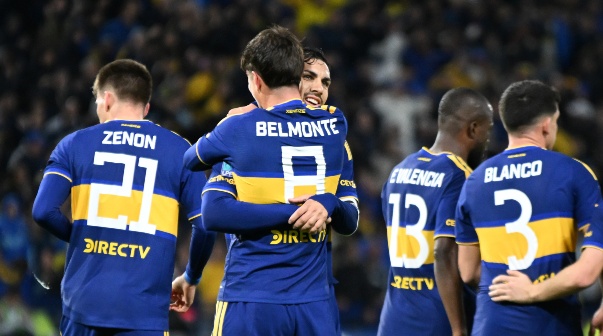 Tomas Belmonte y Leandro Paredes. Boca vs Lanus. Fecha 7 Torneo Clausura Liga Profesional Argentina.