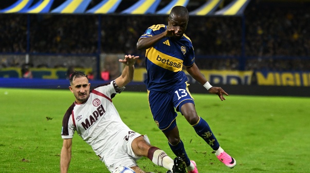 Enner Valencia. Boca vs Lanus. Fecha 7 Torneo Clausura Liga Profesional Argentina