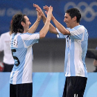 Ángel Di María y Lionel Messi