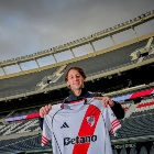 Matías Galarza Fonda en su presentación en River