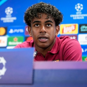 Lamine Yamal en conferencia de prensa previa a Barcelona vs. Feyenoord por Champions League