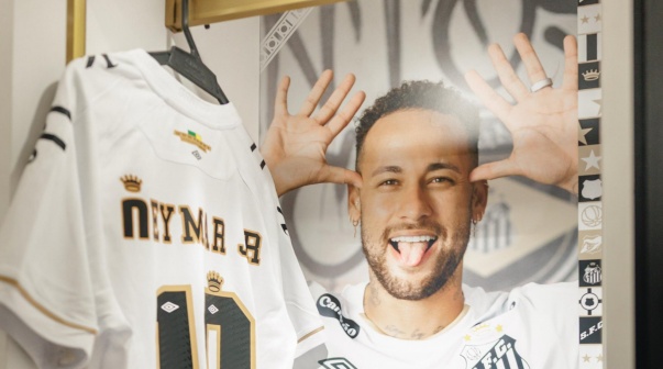 Neymar camiseta Santos