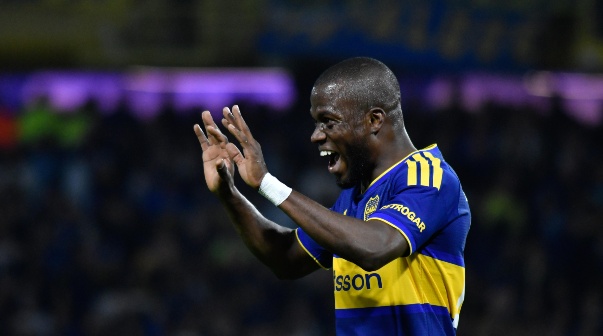 Enner Valencia. Boca Juniors vs Central Cordoba. Fecha 9 Torneo Clausura Liga Profesional Argentina.