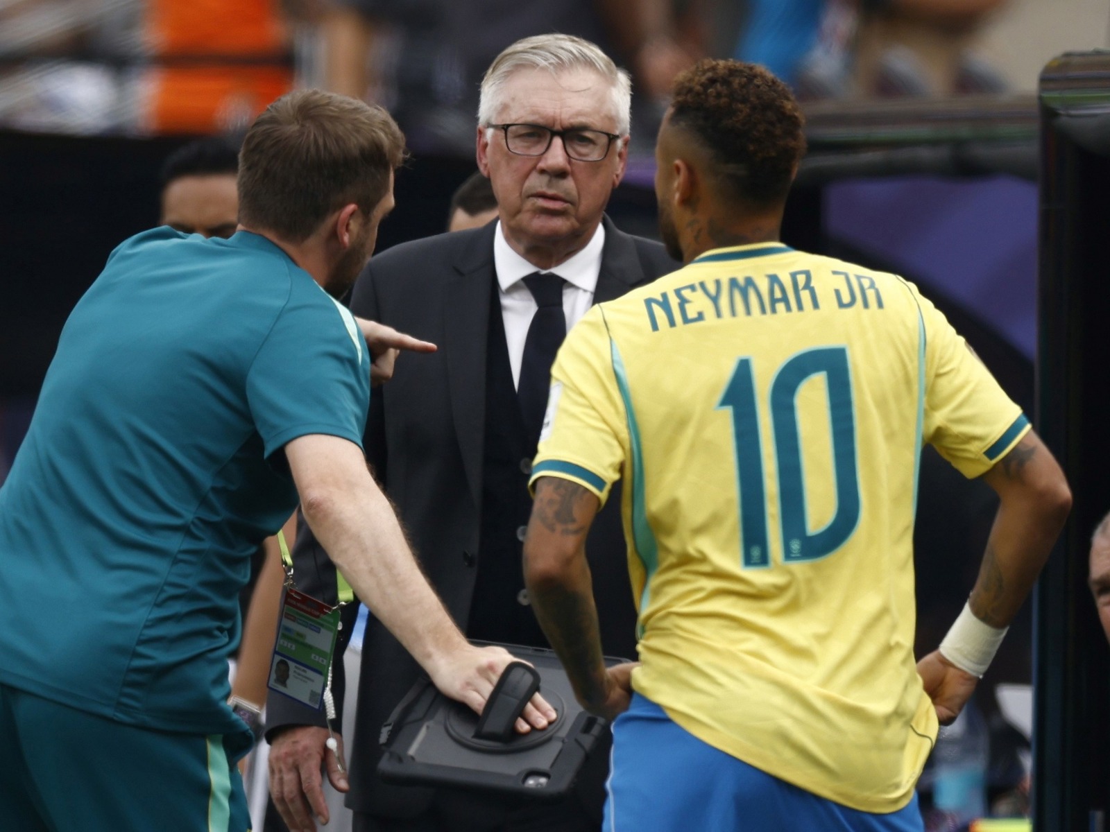 Carlo Ancelotti y Neymar