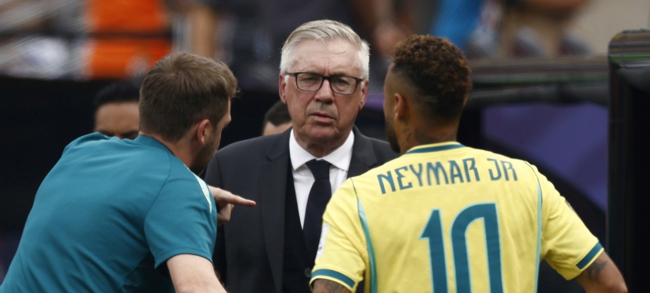 Carlo Ancelotti y Neymar