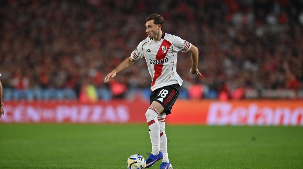 Matías Viña en River vs. Rosario Central