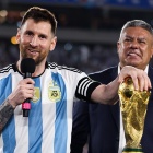 Lionel Messi y Claudio Tapia