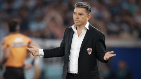 Marcelo Gallardo en Racing vs. River Octavos de final. Torneo Clausura 2025 Liga Profesional.