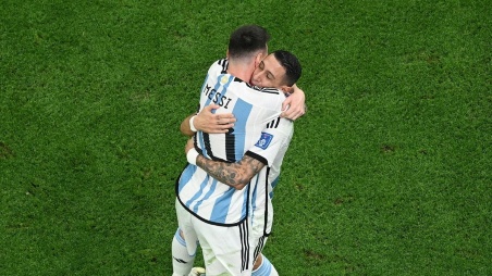 Messi y Di María, dos históricos de la Selección